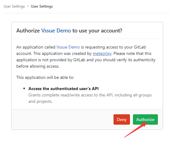 Set up OAuth App - Gitlab 07